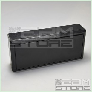 Contenitore 130x60x29 mm - custodia con portabatteria in ABS nero