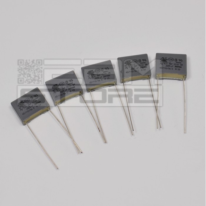 Lot De 5 Condensateurs En Polypropylène 0.15µF 250V - Référence B32521, Neufs