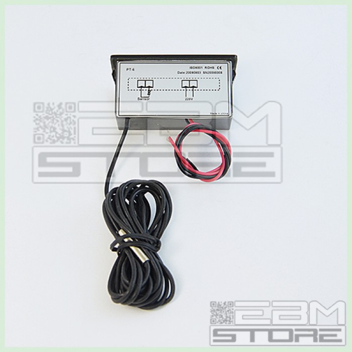 Termometro Digitale PT-6 Con Display LED - 220V - Da -50°C A +110°C - Per Acquario, Serra, Incubazione